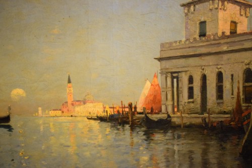 XIXe siècle - Venise, lumières et ombres au Dogana - Maurice Bompard (1857-1935)